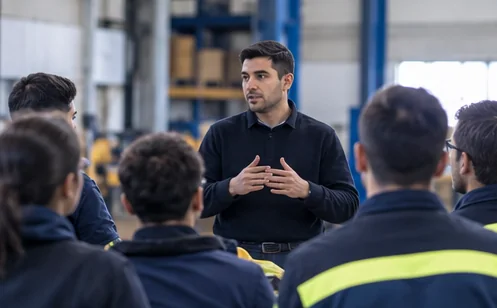 Profesionales participando de una capacitación